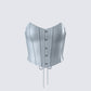 Tui Grey Vegan Leather Corset Top