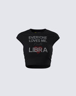 Kari Black Libra Graphic Top product front