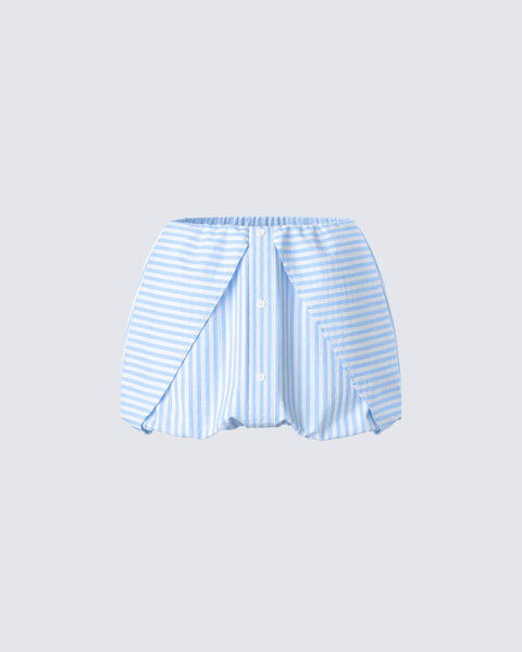 Nefeli Mini Skirt Stripe Purple/black | Princess Polly USA