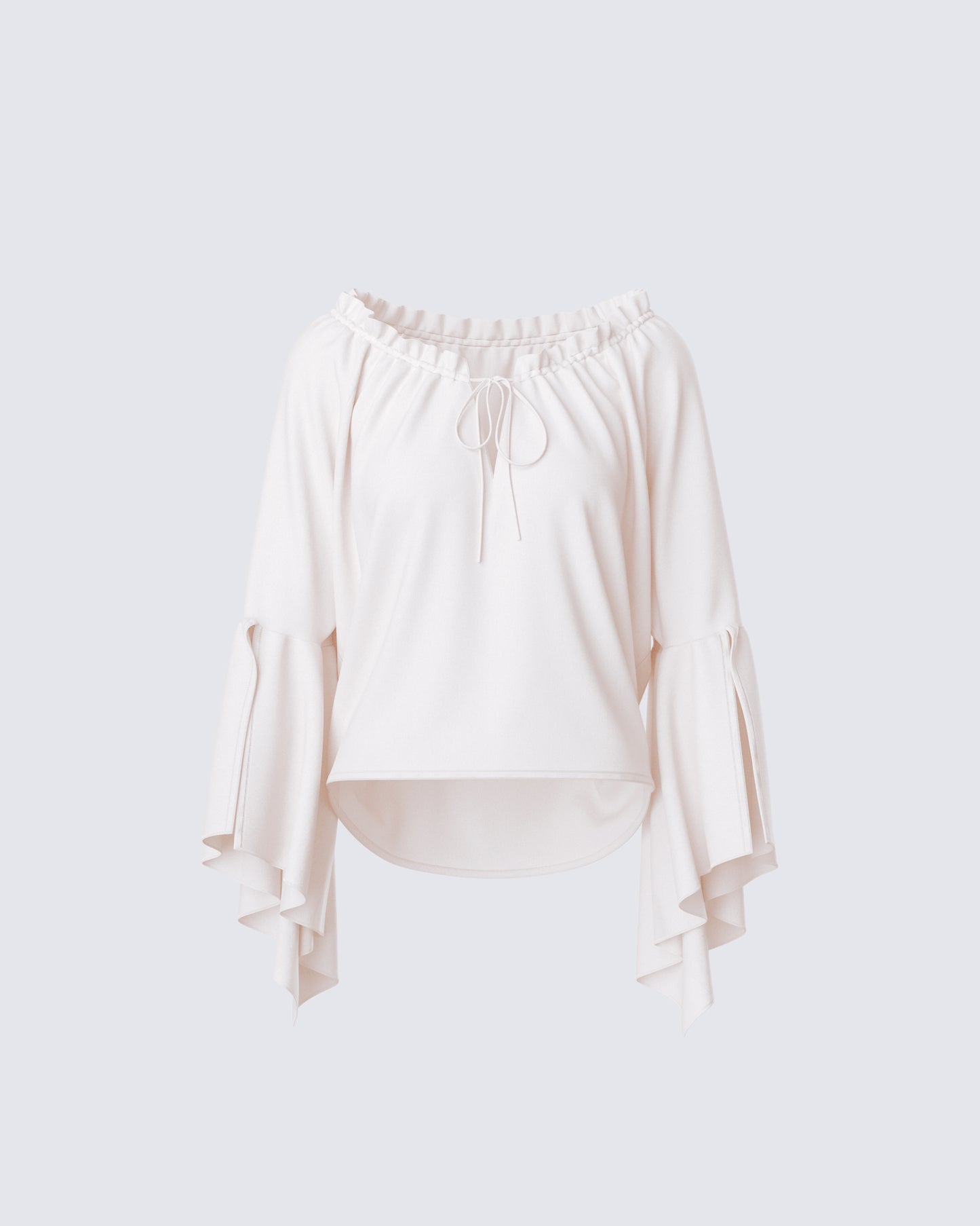 Moira Ivory Trumpet Sleeve Top