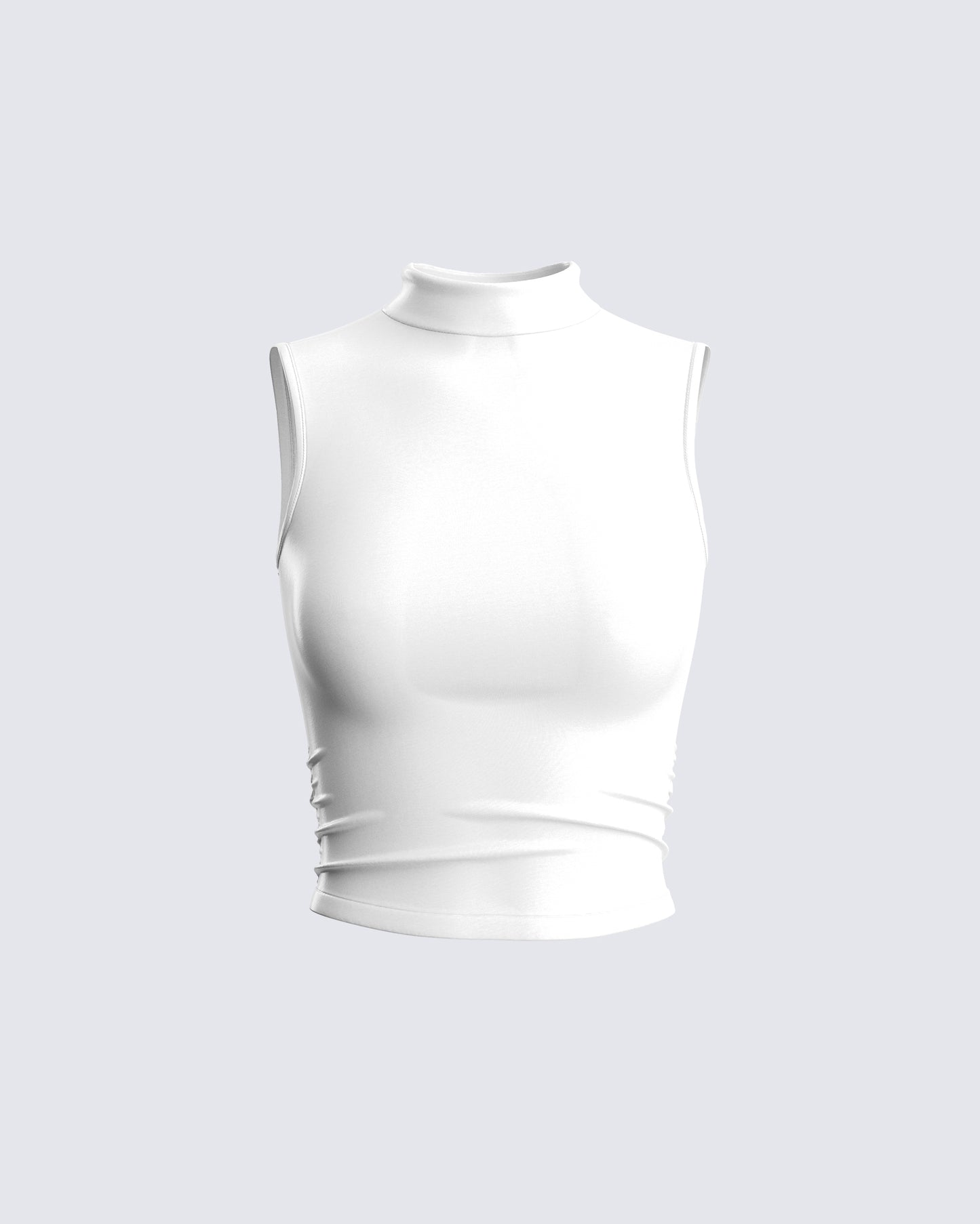 Inaya White Jersey Tank Top