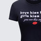 Hema Black Slogan Baby Tee