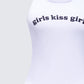 Joel White Ribbed Slogan Tank