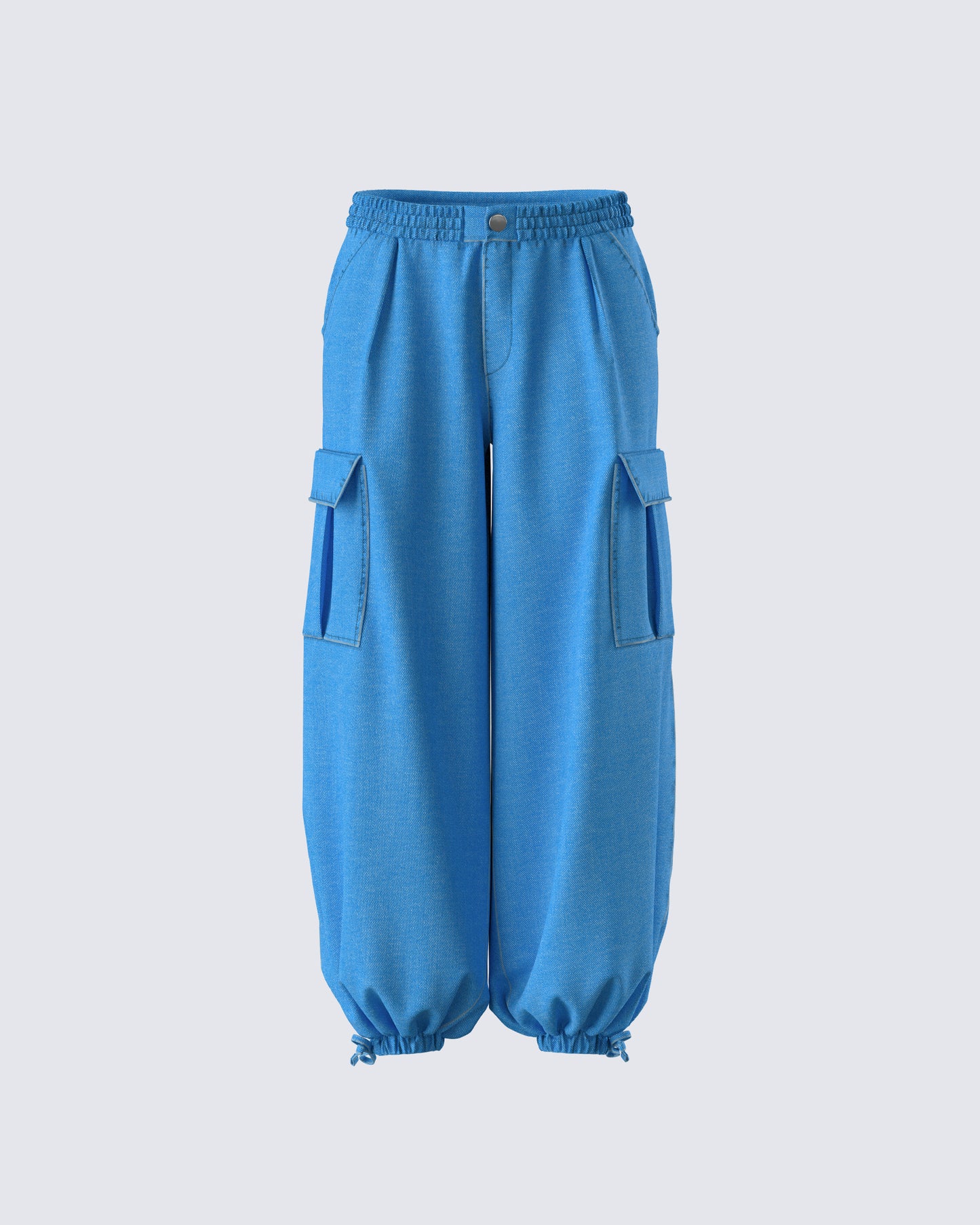 Darby Blue Denim Parachute Pant