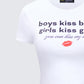 Hema White Slogan Baby Tee
