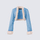 Kaiana Blue Denim Cropped Jacket