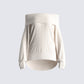 Nyx Ivory Off Shoulder Sweater Top