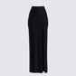 Aries Black Knit Maxi Skirt