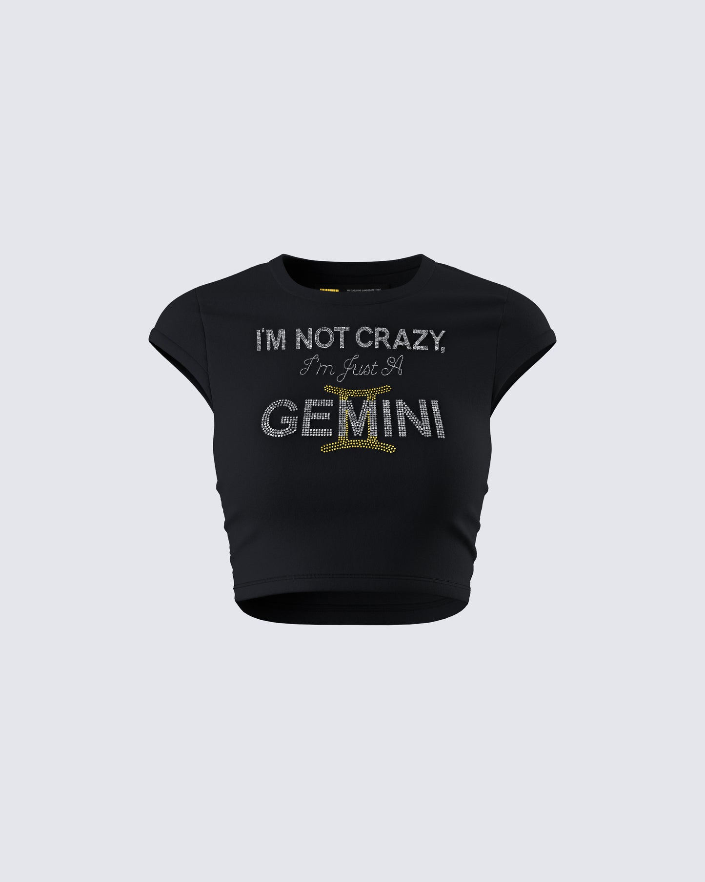 Julane Black Gemini Graphic Top