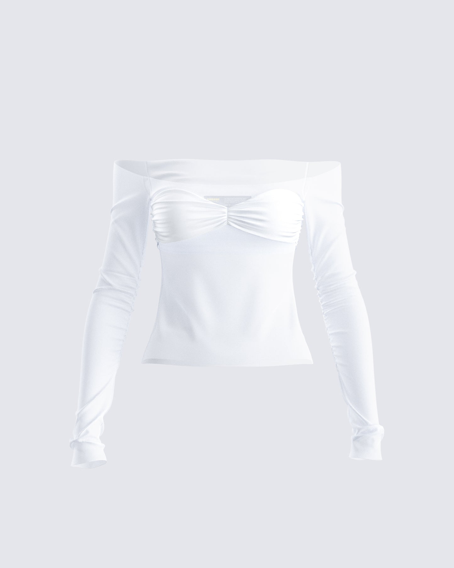 Theo White Sheer Knit Top