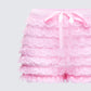 Aria Pink Ruffle Mini Short