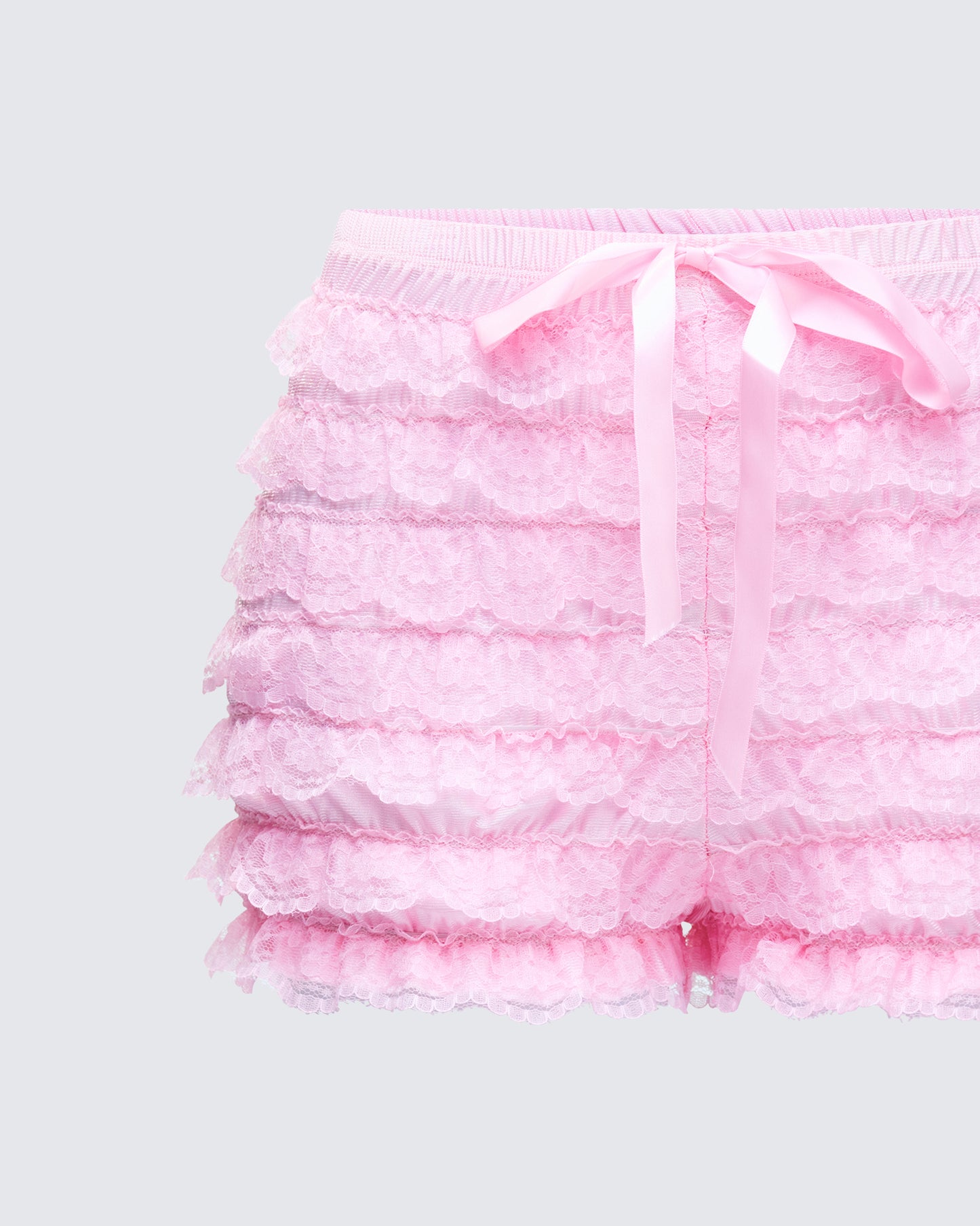Aria Pink Ruffle Mini Short