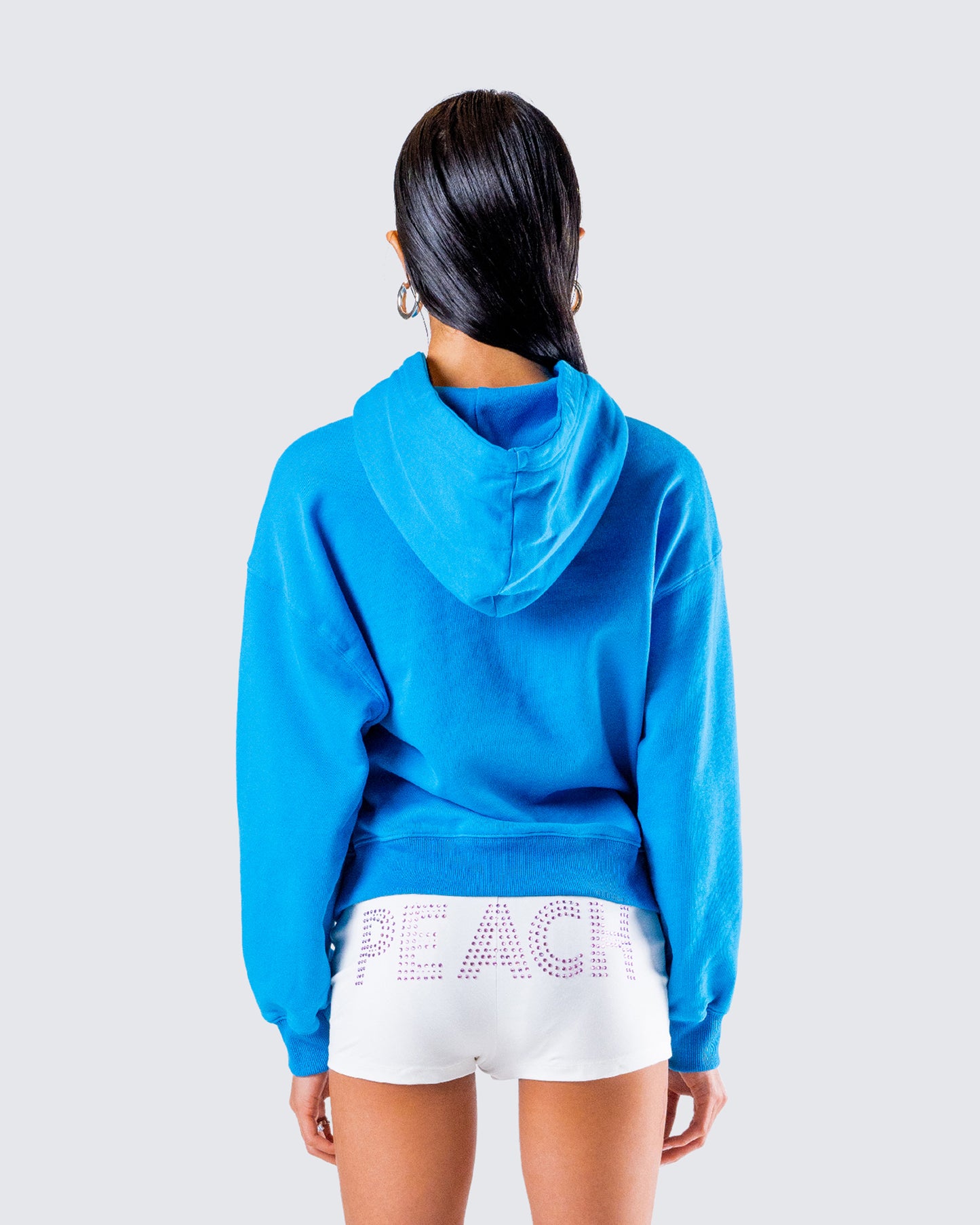 Yamuna Blue Fleece Hoodie