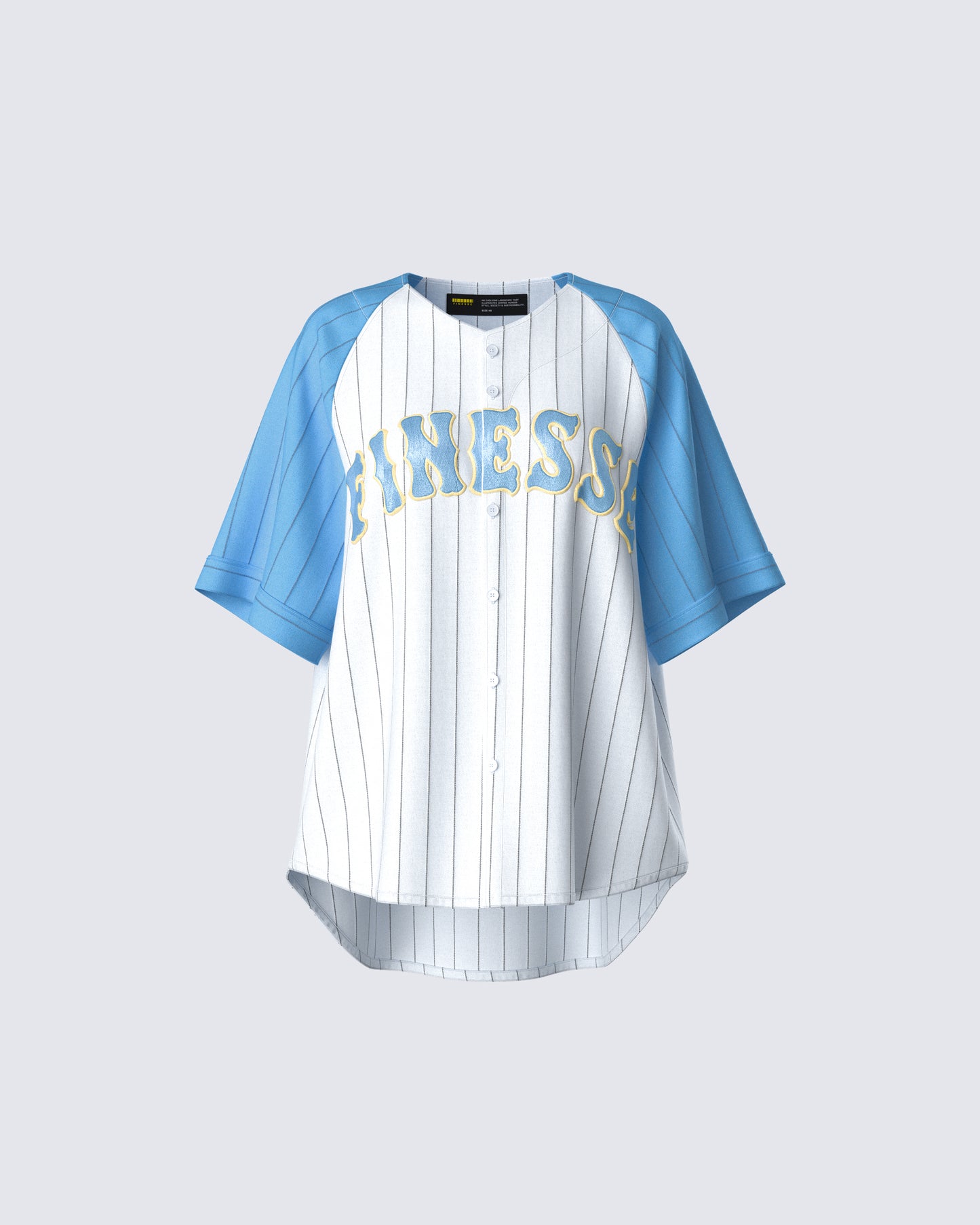 Kaomi Baby Blue Baseball Top