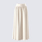 Orla Cream Ruched Maxi Skirt