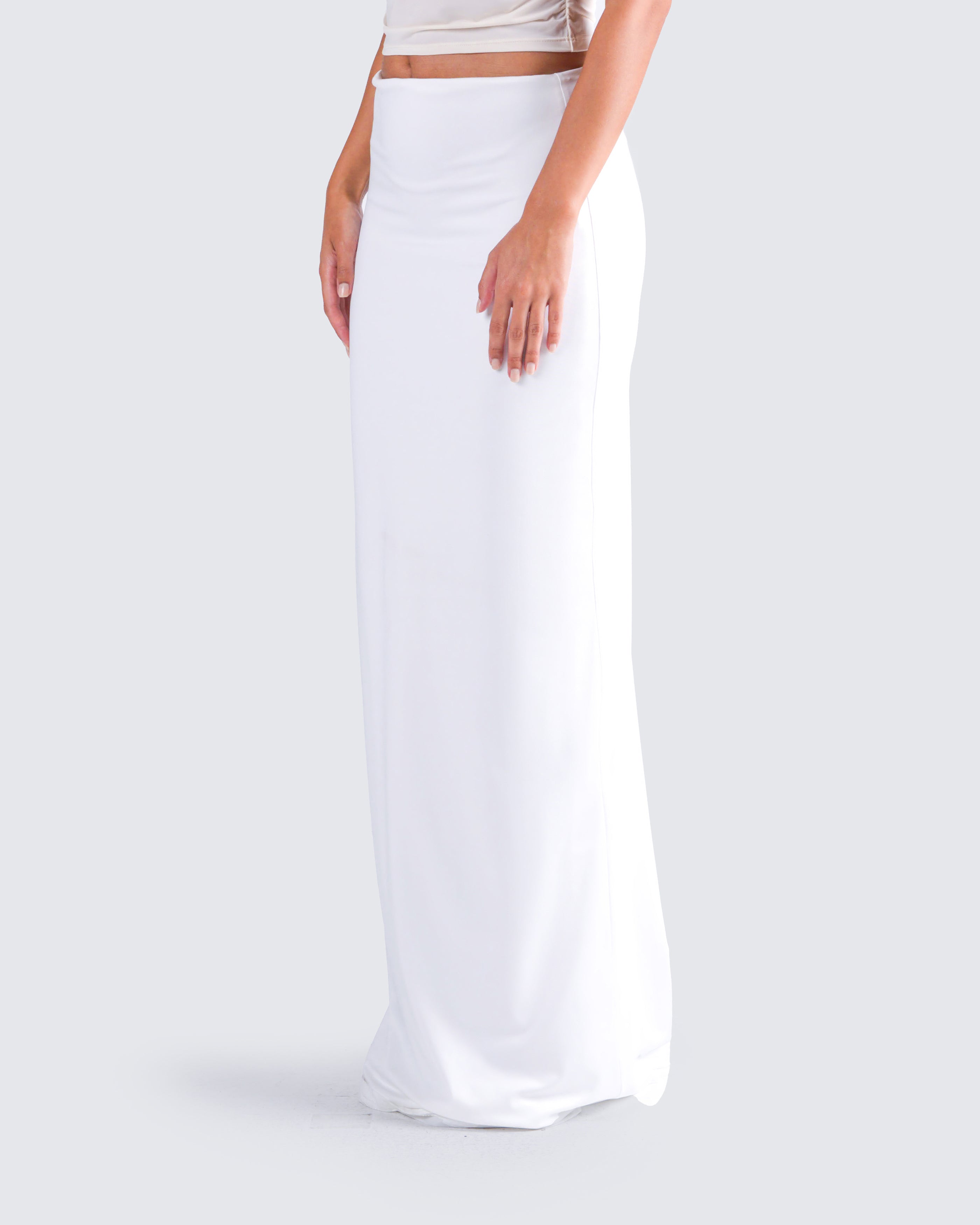 White stuff domino shop maxi jersey skirt