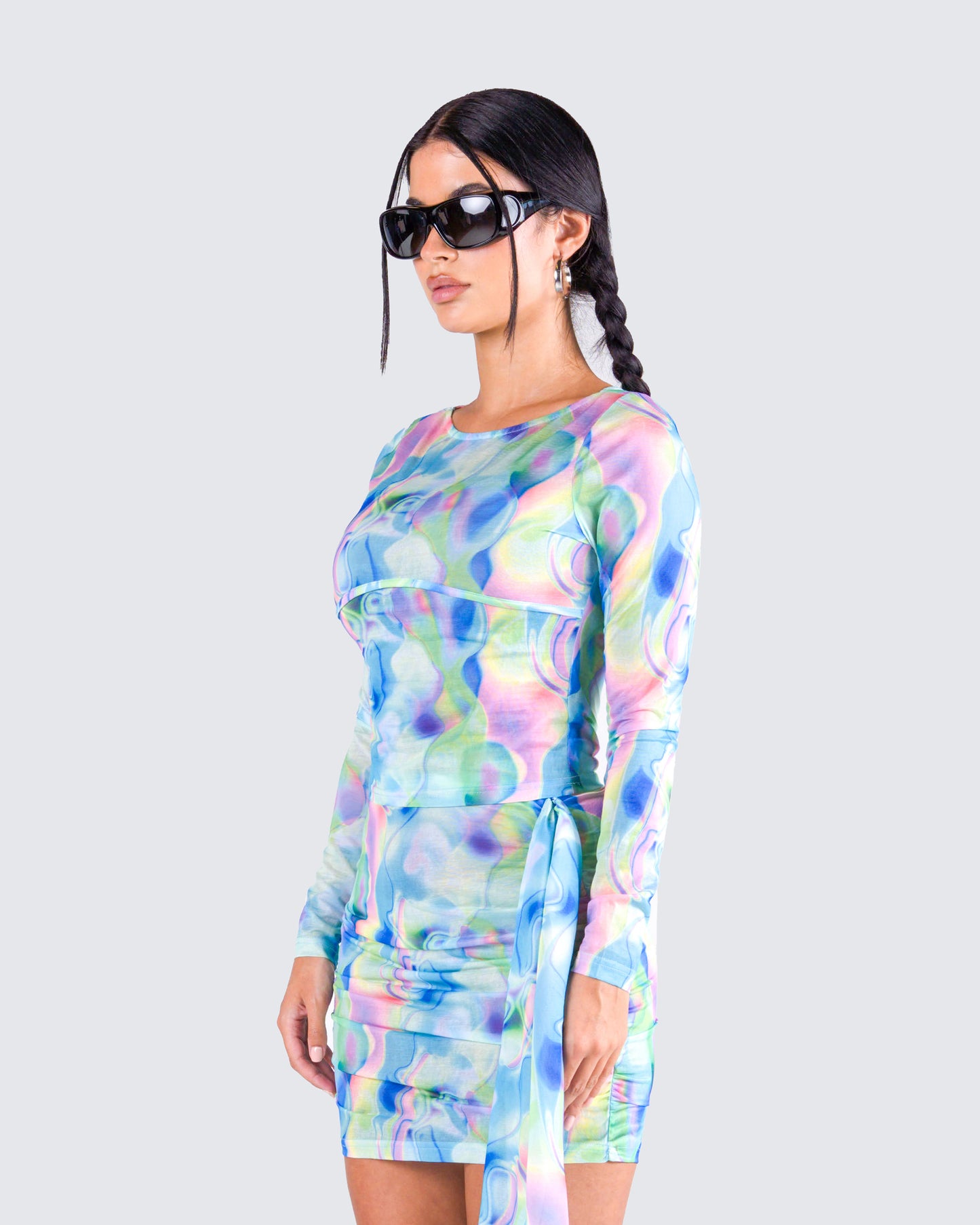 Cyra Psychedelic Print Top