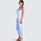 Nayeli Baby Blue Reflective Dress