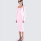 Rai Pink Rib Knit Midi Dress