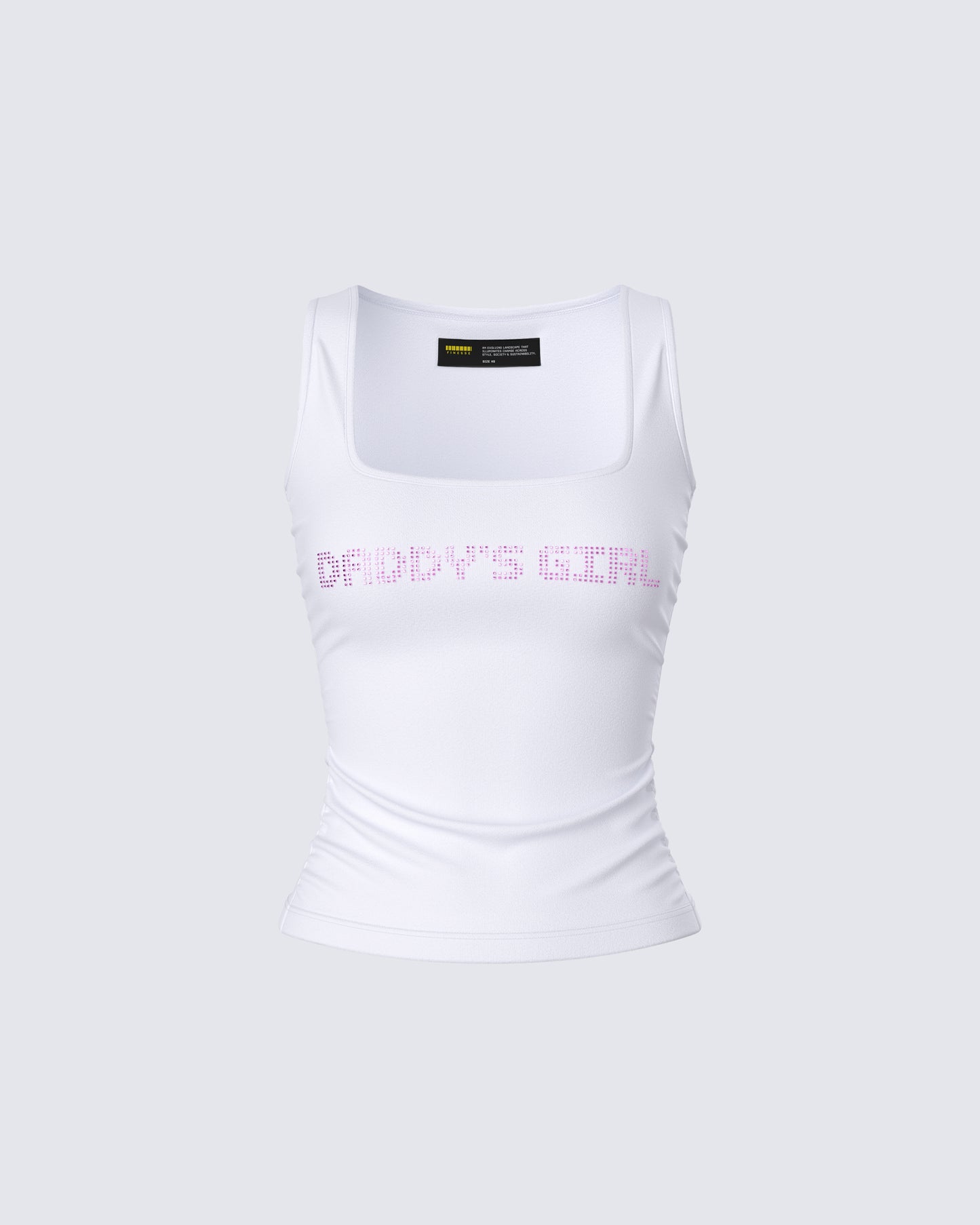 Dolores White Graphic Tank Top