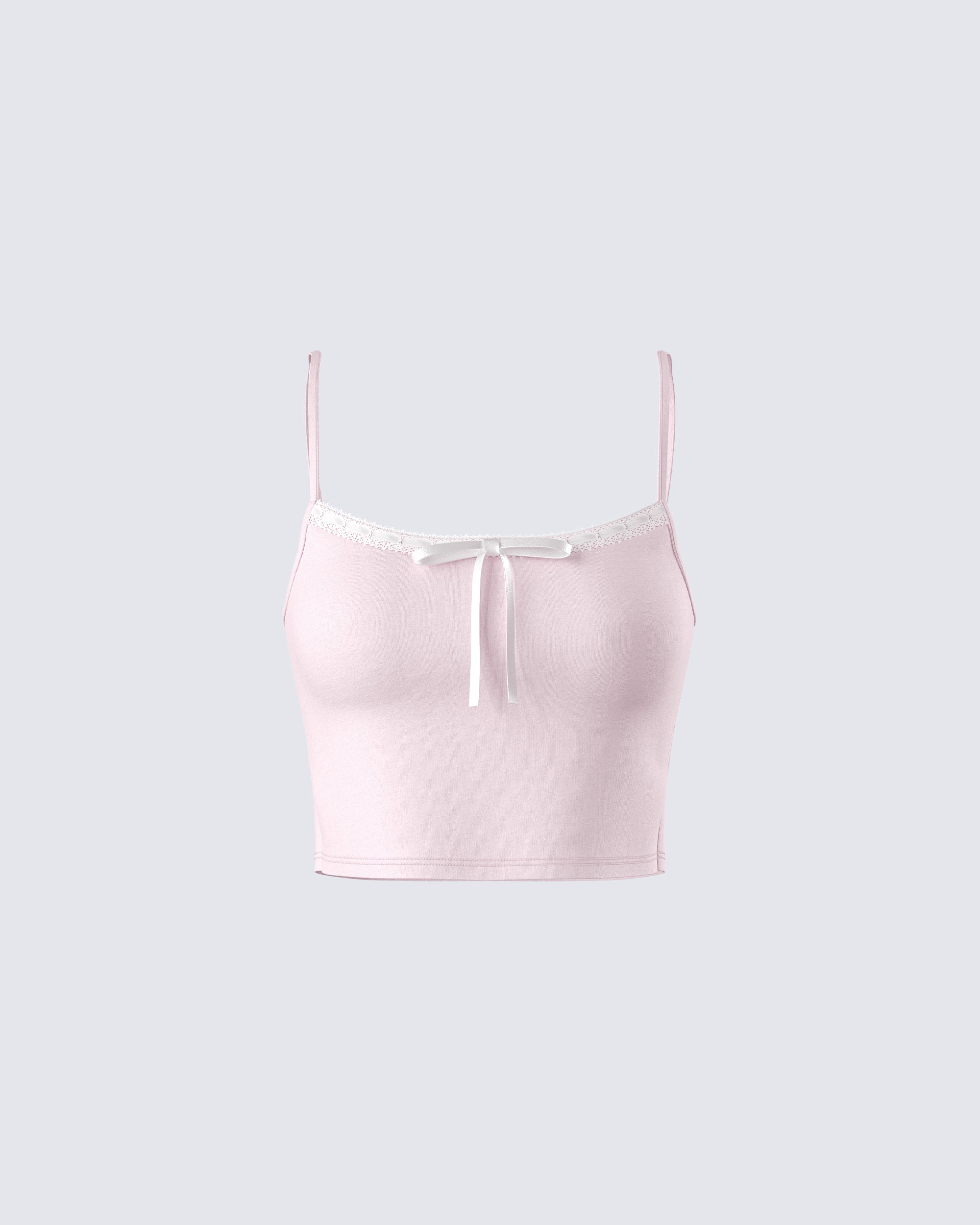 Pretties Venice Cami Pink hot Bow