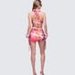 Cece Orange Printed Set