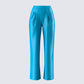 Maz Turquoise Vegan Leather Pant