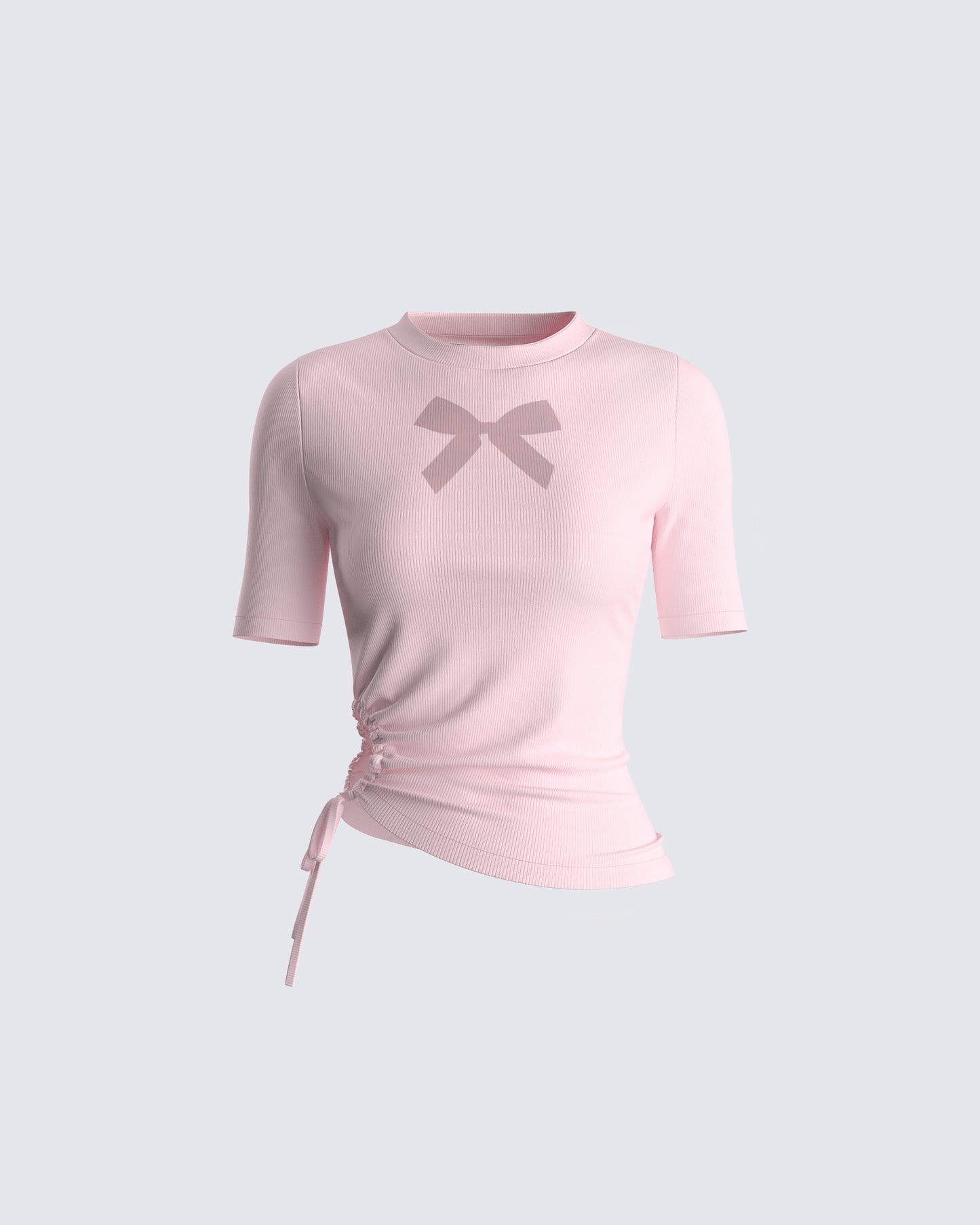 Anaya Pink Bow Graphic Tee