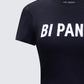 Meera Black Slogan Baby Tee