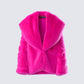 Rosamond Hot Pink Vegan Fur Jacket