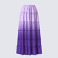 Zadie Purple Ombre Tiered Maxi Skirt