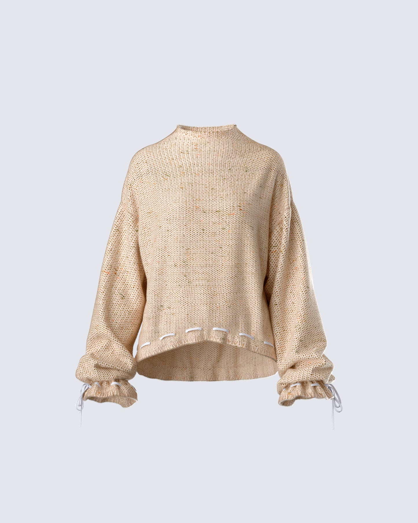 Roxane Muilti Coloured Hem Detailed Knit Jumper