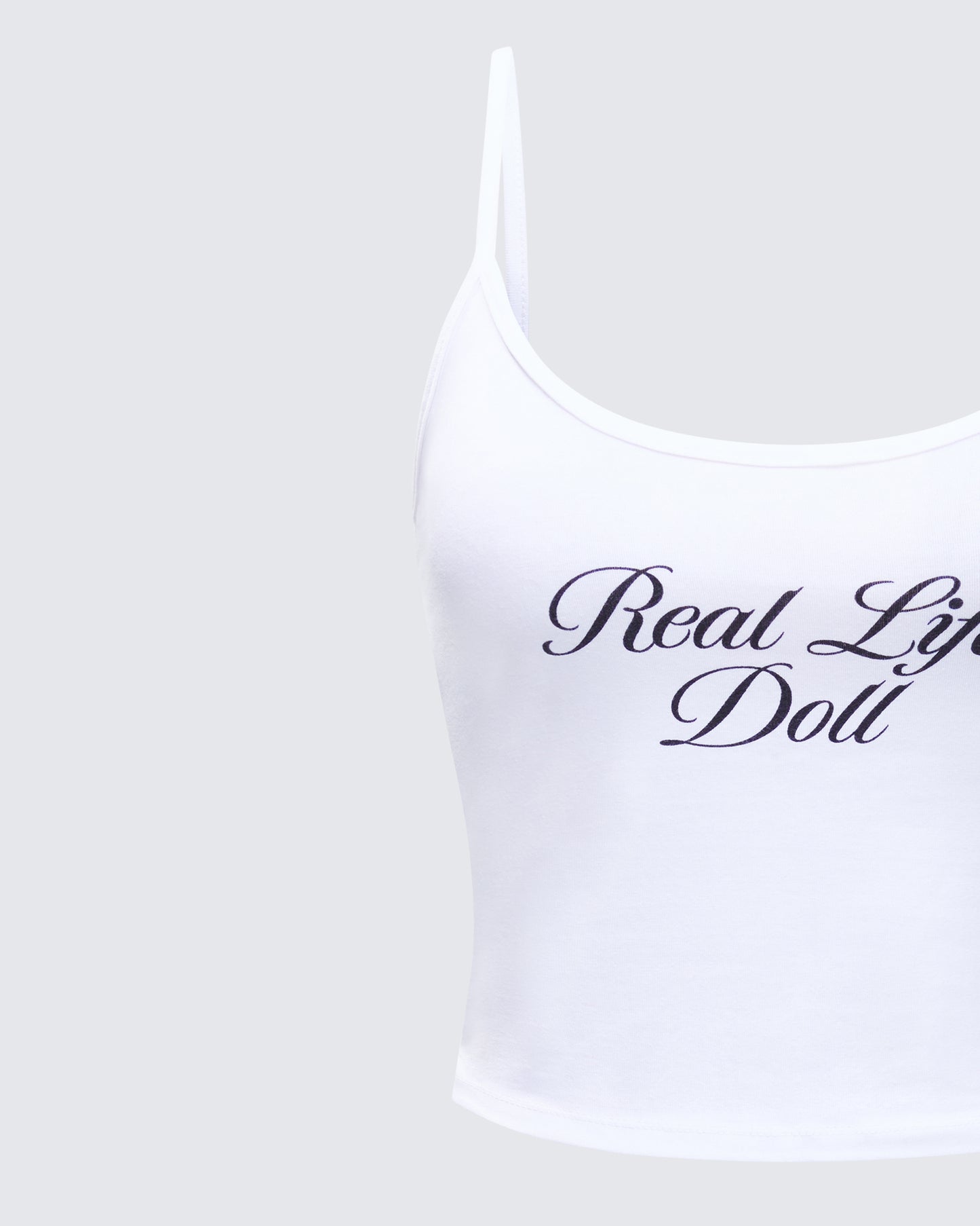 Atara White Slogan Cami Top