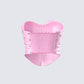Roselle Pink Rhinestone Corset Top