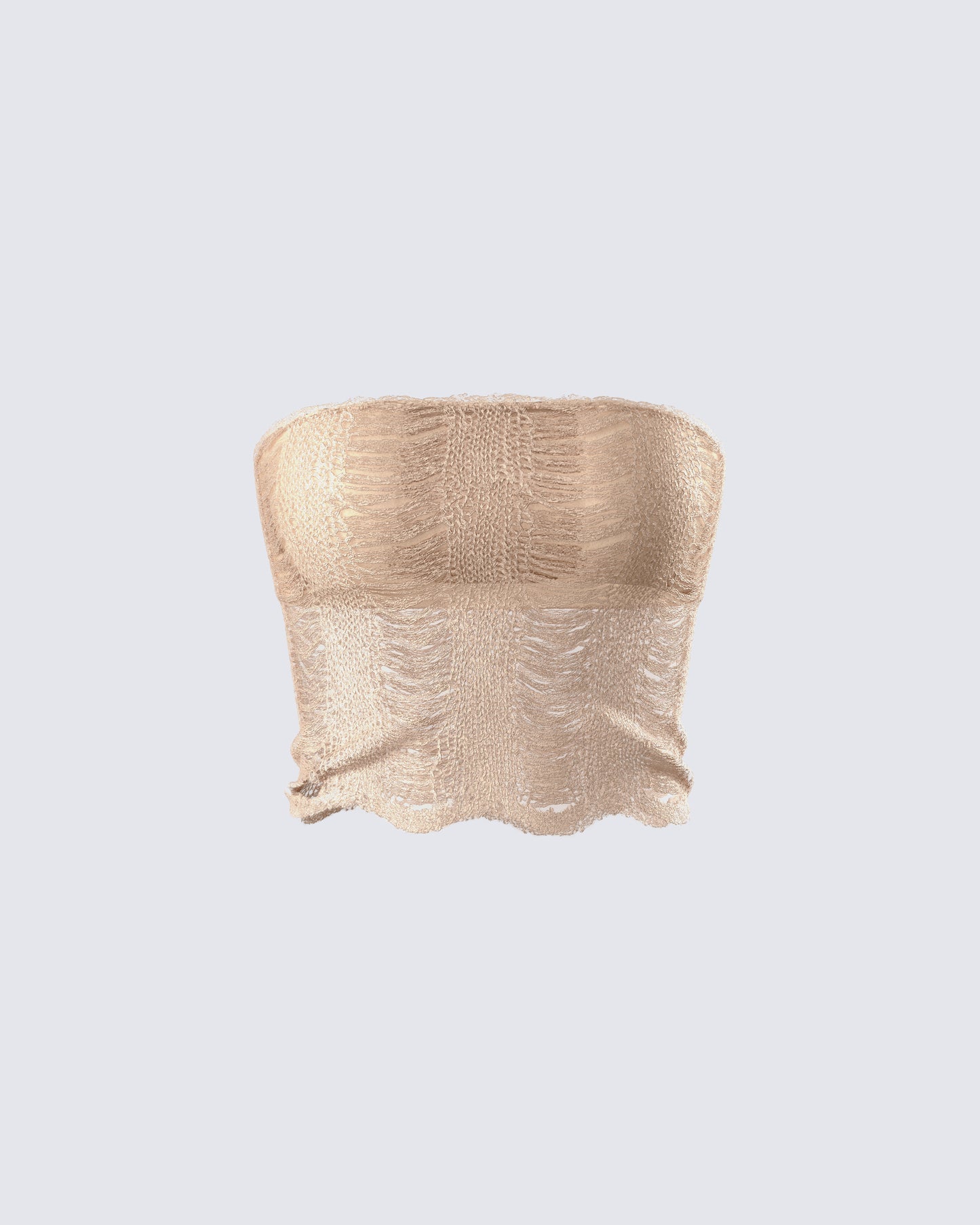 Sakura Gold Knit Tube Top