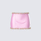 Nori Pink Floral Micro Mini Skirt