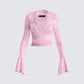 Priya Pink Lace Top