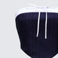 Piper Navy Pinstripe Corset Top