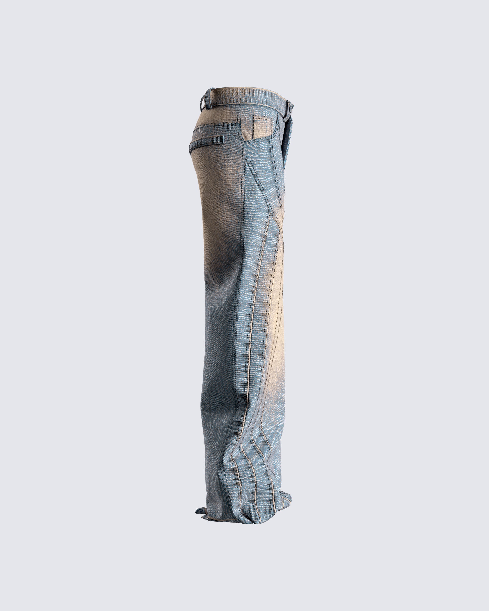 Aleksandra Wide Leg Blue Jeans – FINESSE