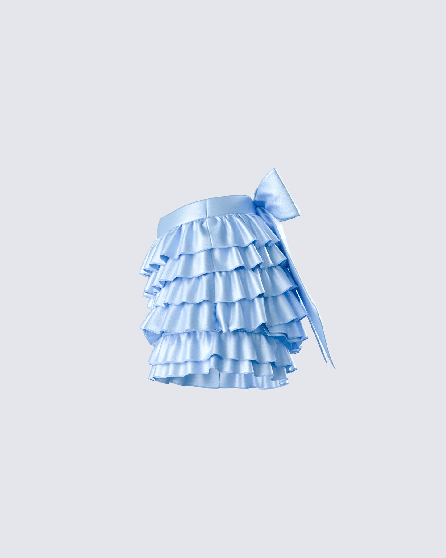 Oceana Blue Satin Ruffle Bloomer