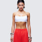Elodie White Cropped Top