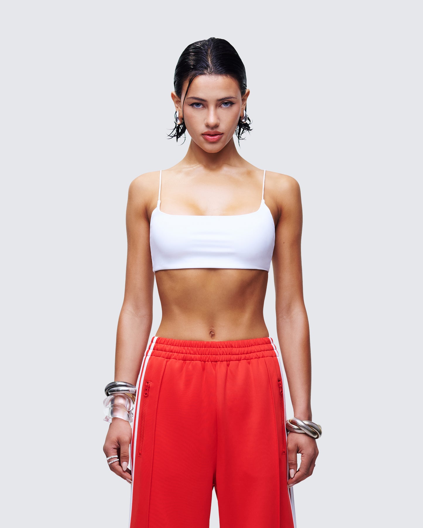 Elodie White Cropped Top