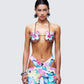 Kandi Embellished Butterfly Bra Top model front