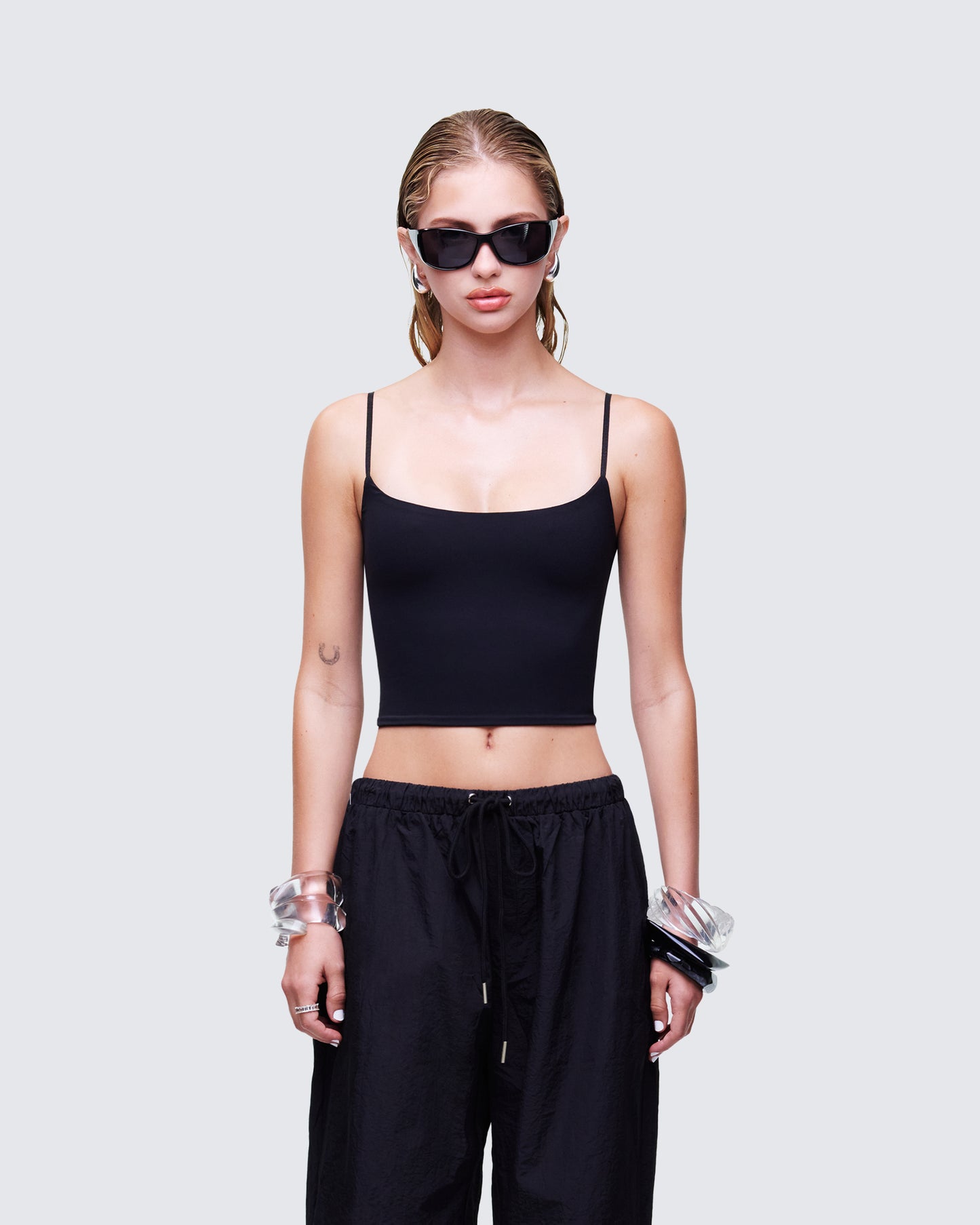 Soleia Black Cami Top