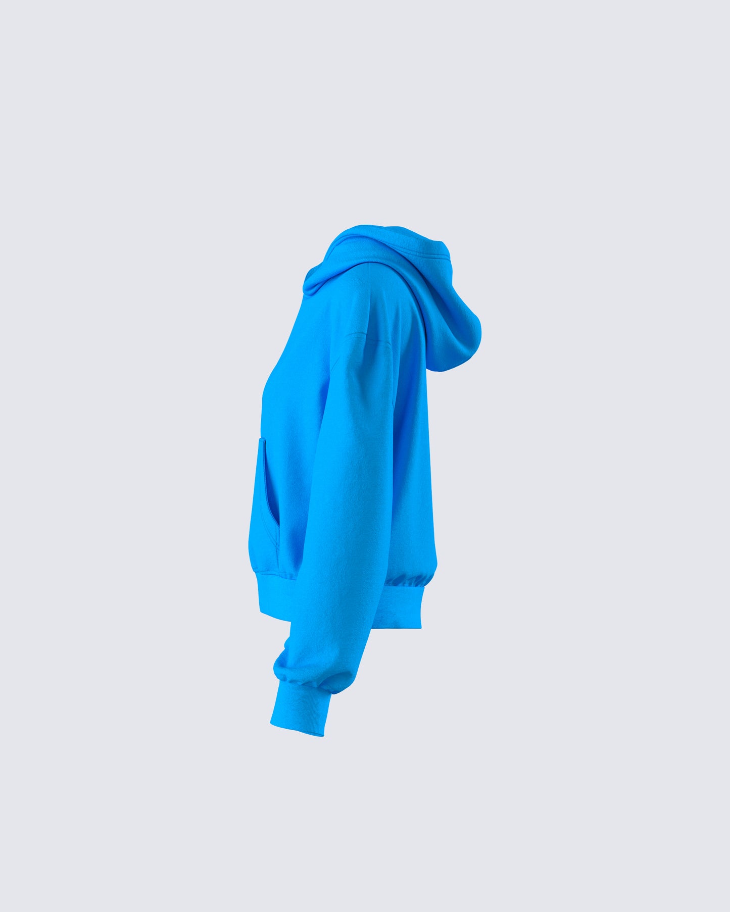 Yamuna Blue Fleece Hoodie