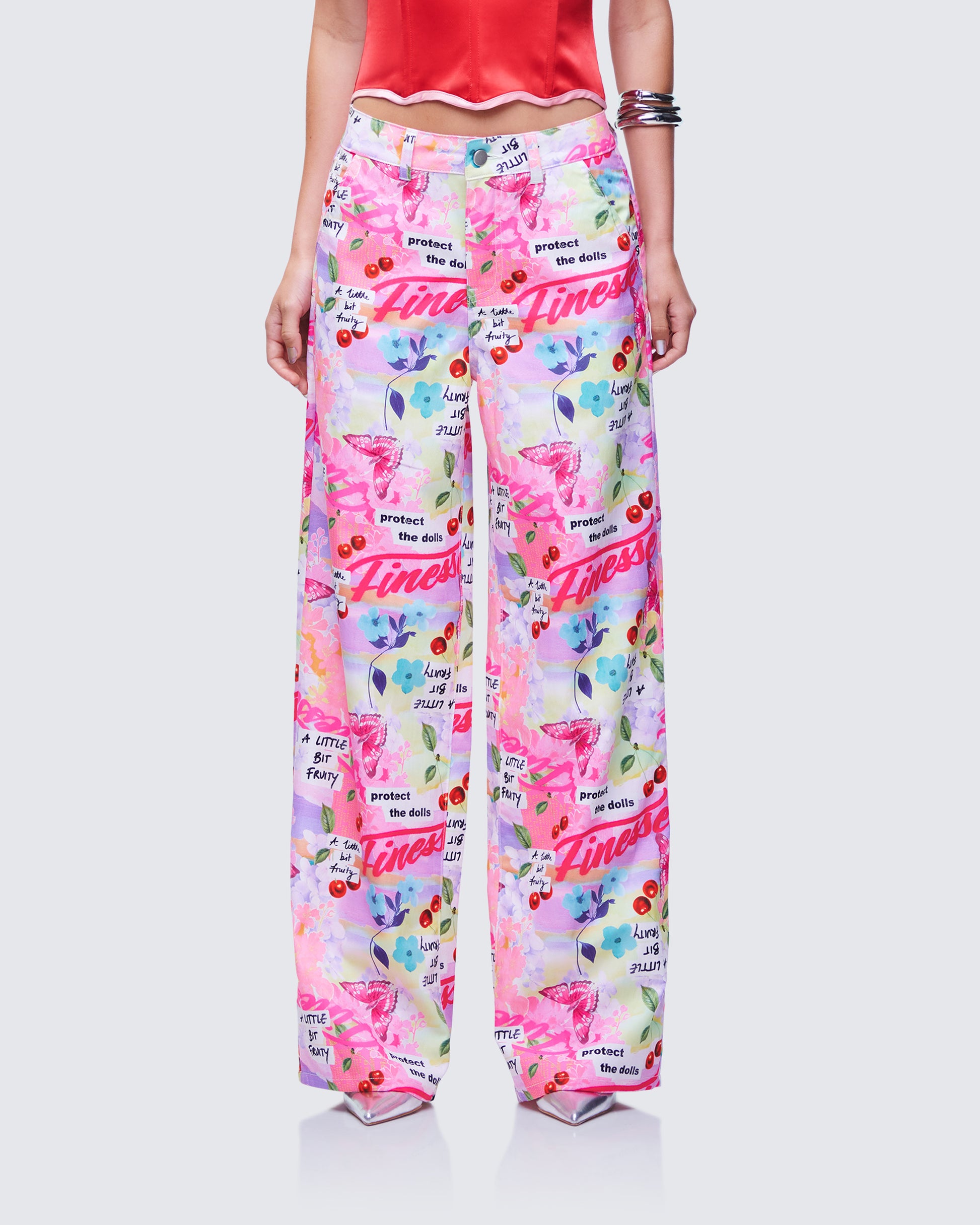 Tove Multi Printed Twill Pant