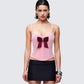 Women's pink corset top front view – FINESSE