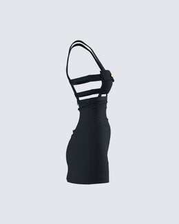 The Tory Ponte Mini Dress - Black main image 0