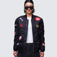 Women's black outerwear front view – FINESSE