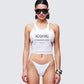 Dido White Cutaway Graphic Tank model front